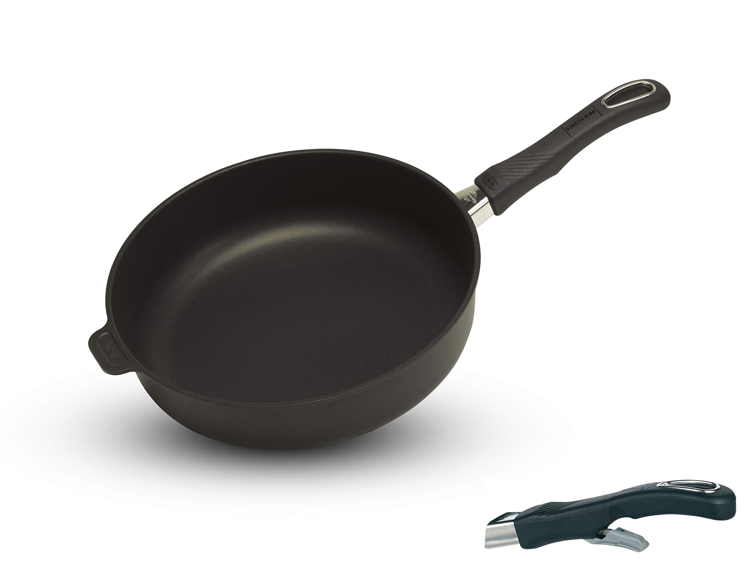 Gastrolux Biotan patelnia indukcyjna o wysokiej d28 cm, zdejmowany uchwyt, 17228A