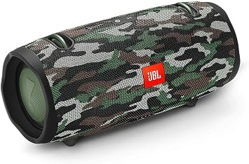 DevaCurl 1 JBL Xtreme 2 Portable Waterproof Wireless Bluetooth Speaker-Camouflage, 18/8 Stainless Steel