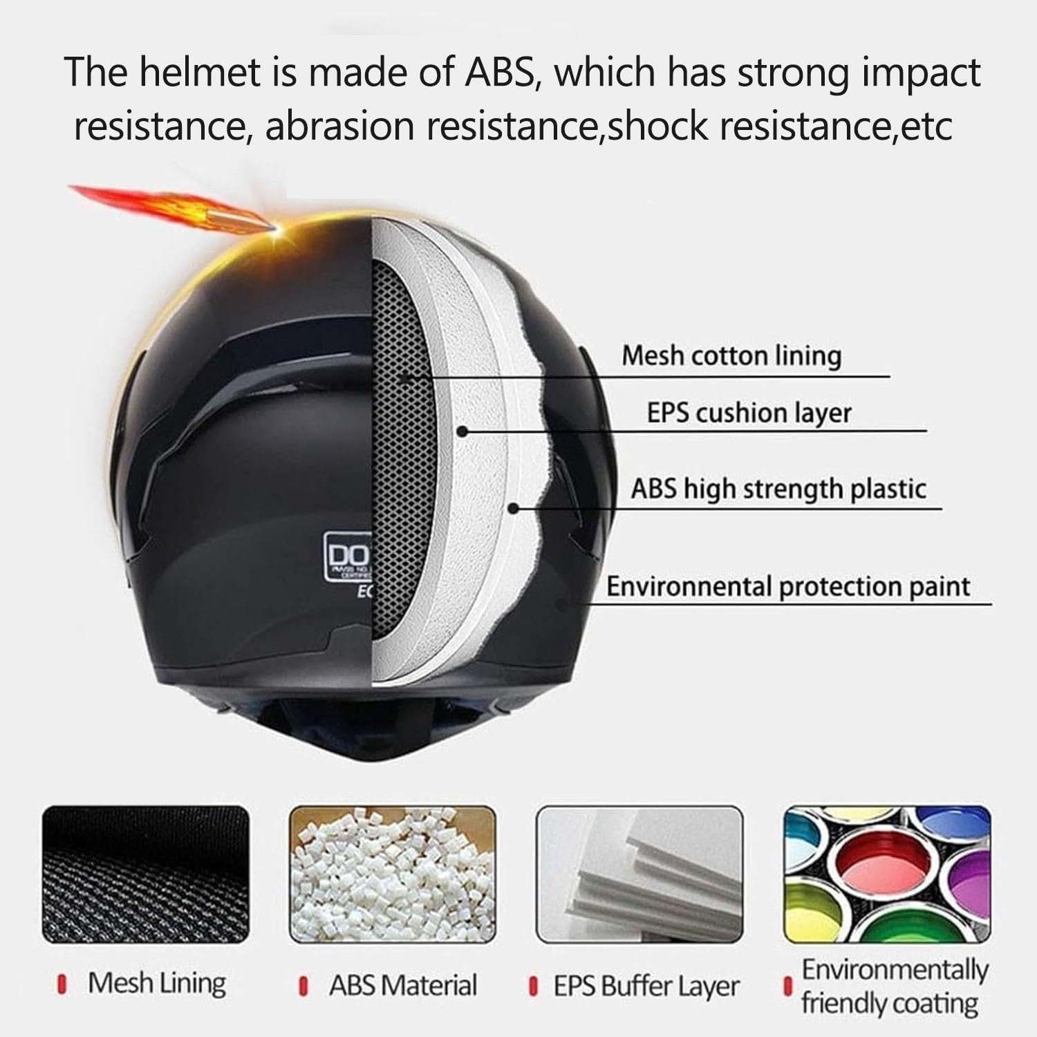 Integrierter Motorrad Klapphelm DOTECE Zertifiziert Modularer Integralhelme Motorrad Schutzhelm Mit Doppelvisier Roller Helm Motocross Helm Für Männer Und Frauen