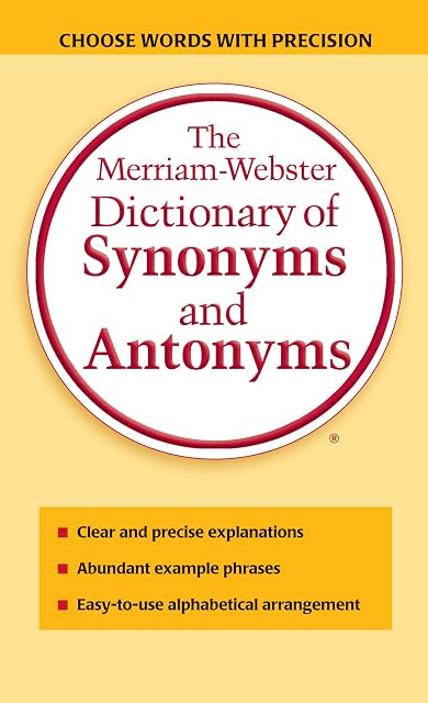 Portada de The Merriam-Webster Dictionary of Synonyms and Antonyms