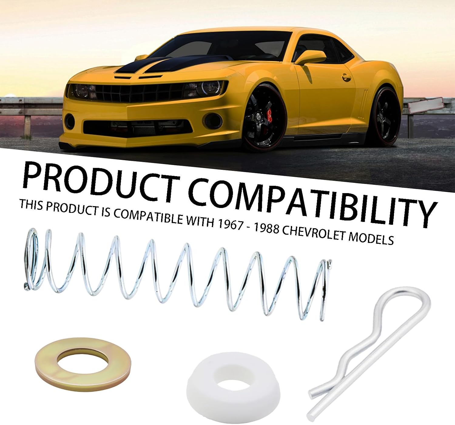 2 Pack Transmission Shifter Lever Linkage Repair Kit Compatible with Chevy C10 GMC3500 Buick Olds Pontiac 1967-1988, Replaces 1377083 1380549 15538092, Bushing Spring Accessories Replacement Parts