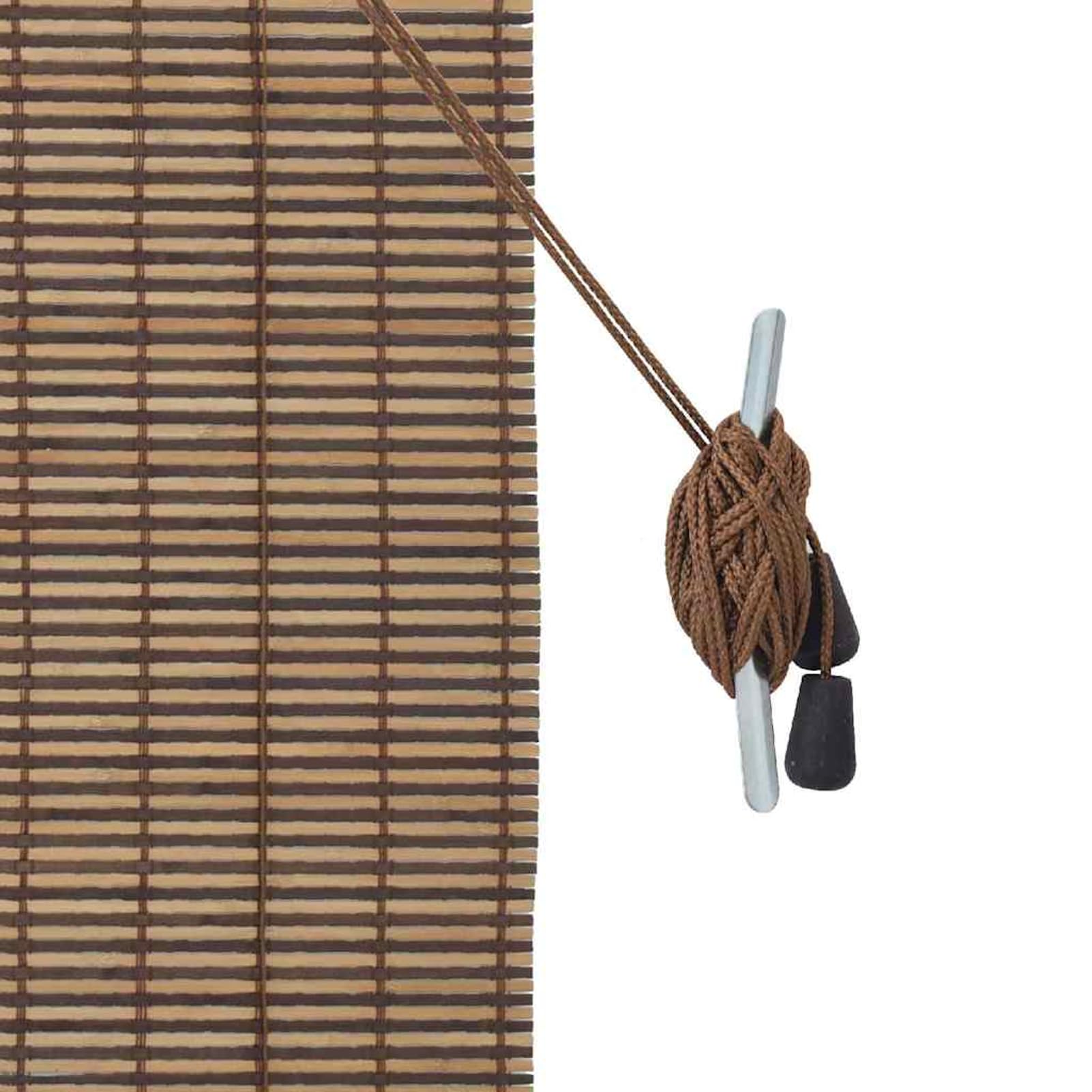 Gecheer Store plissé en bambou - 100 x 160 cm - Pare-vue - Protection solaire - Marron