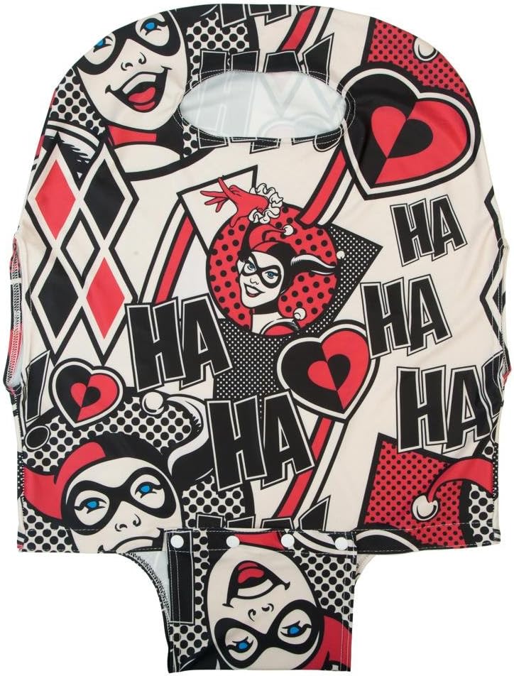 Bioworld Harley Quinn Luggage Cover DC Comic Accessories - Harley Quinn Accessories DC Comic Luggage Cover - Harley Quinn Gift