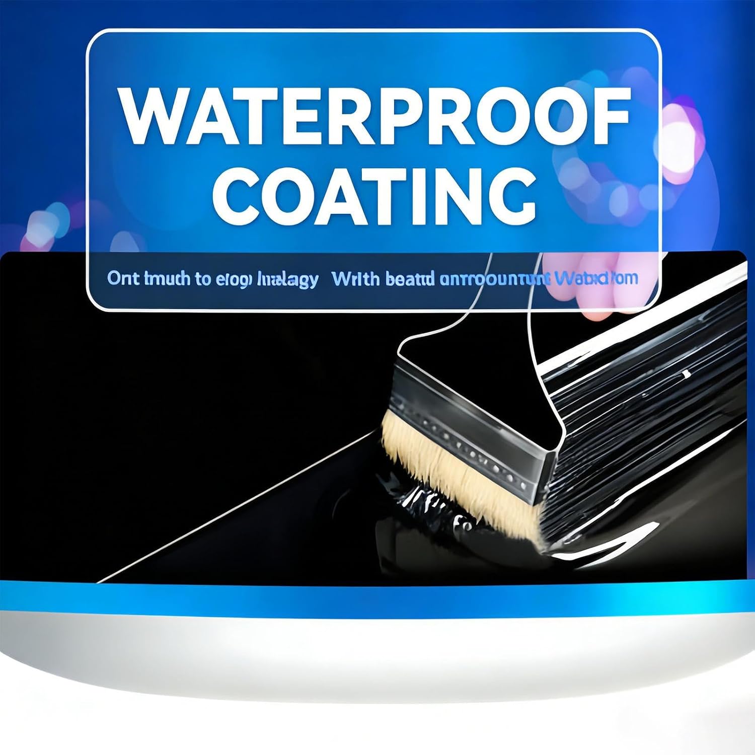 Waterproof Coating - 600g Crack Filler | Repair Sealant - for Window Sills Outdoor Kitchen Indoor Wall Basement Bathroom Shower