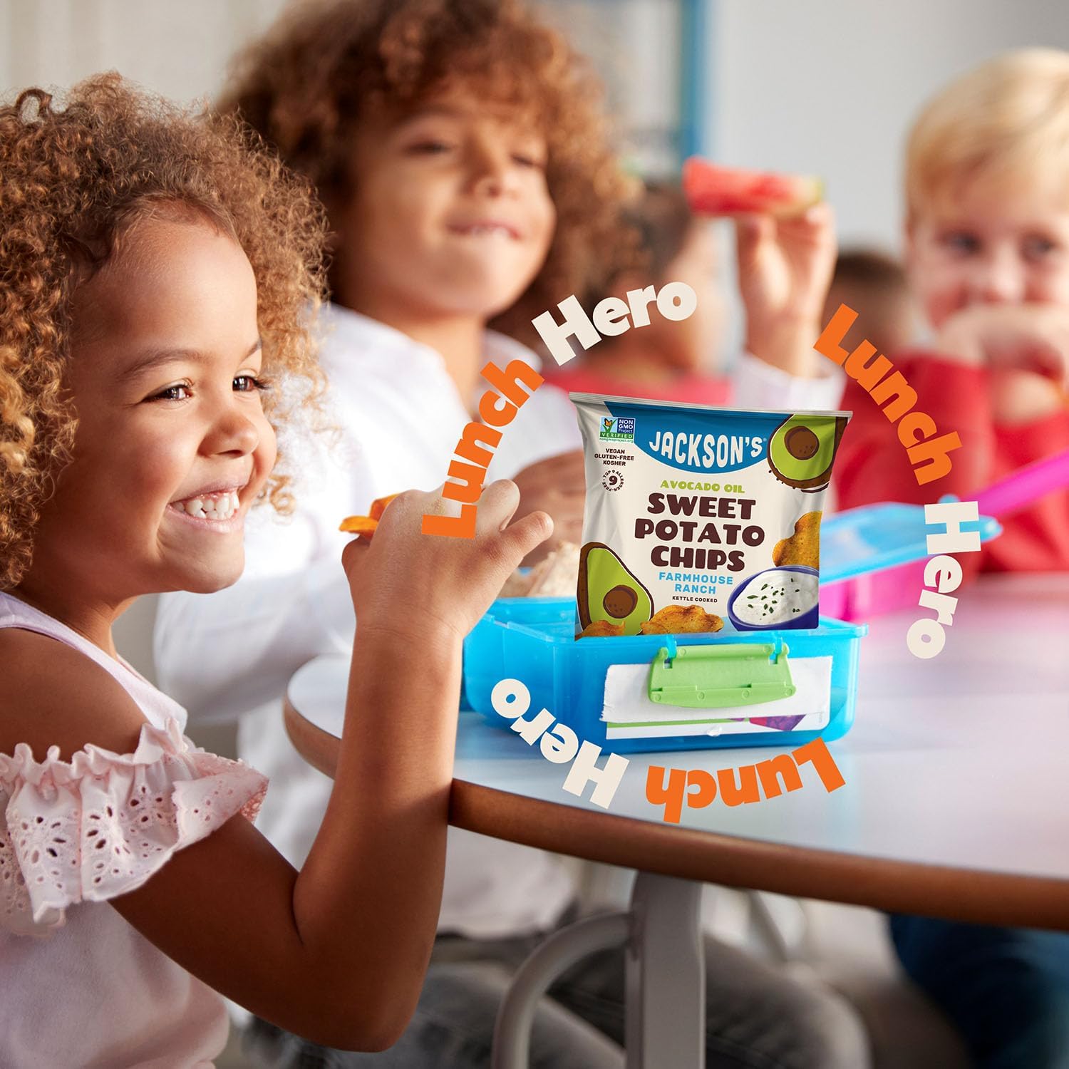 Jackson’s Sweet Potato Kettle Chips Avocado Oil Variety Pack made with Premium Oils (1.5 oz, Pack of 10) Sea Salt, Ranch, BBQ, and Habanero Nacho Flavors - Allergen-friendly, Gluten Free, Vegan