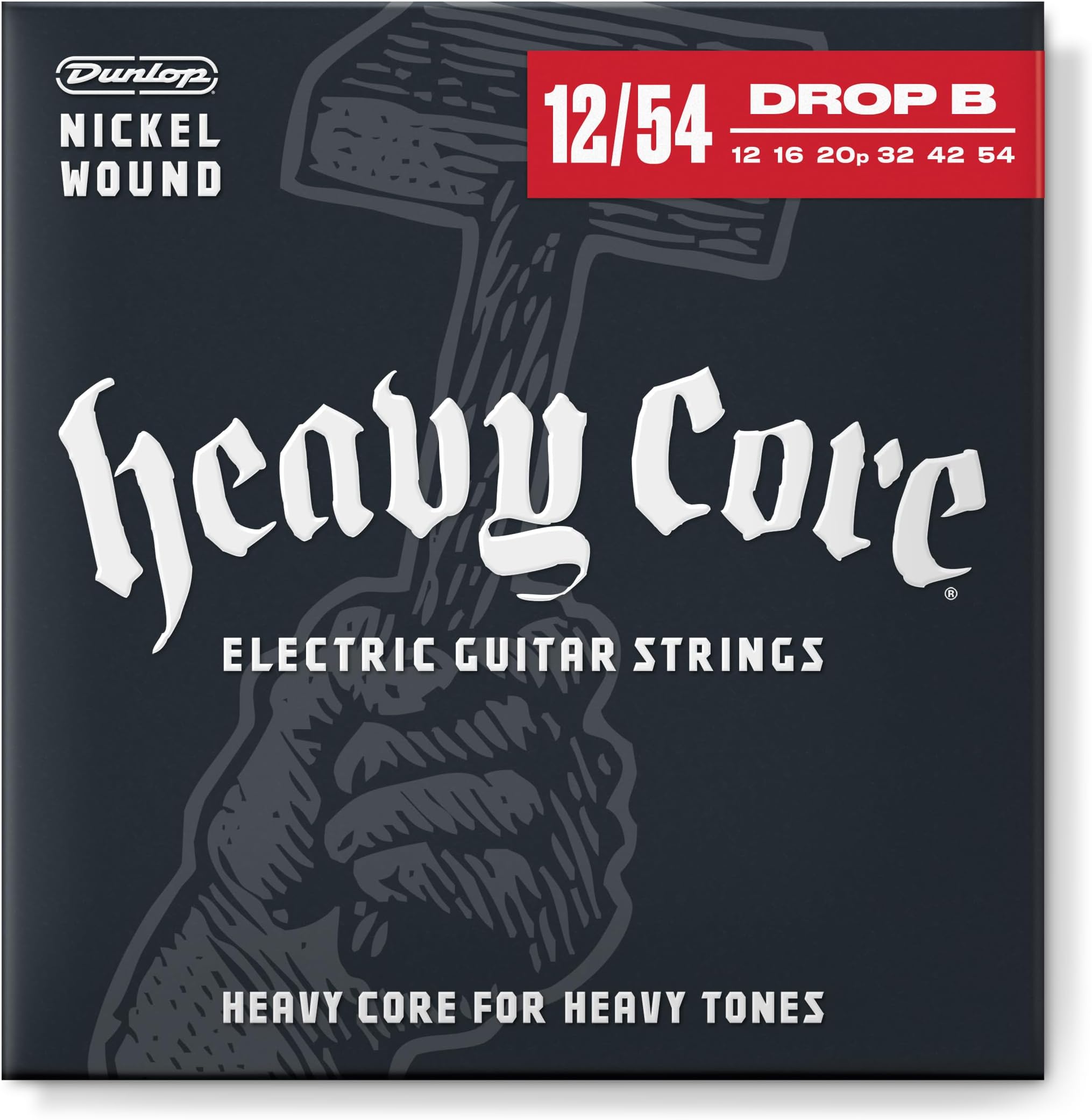 Jim Dunlop Heavy Core Electric Guitar Strings 12-54