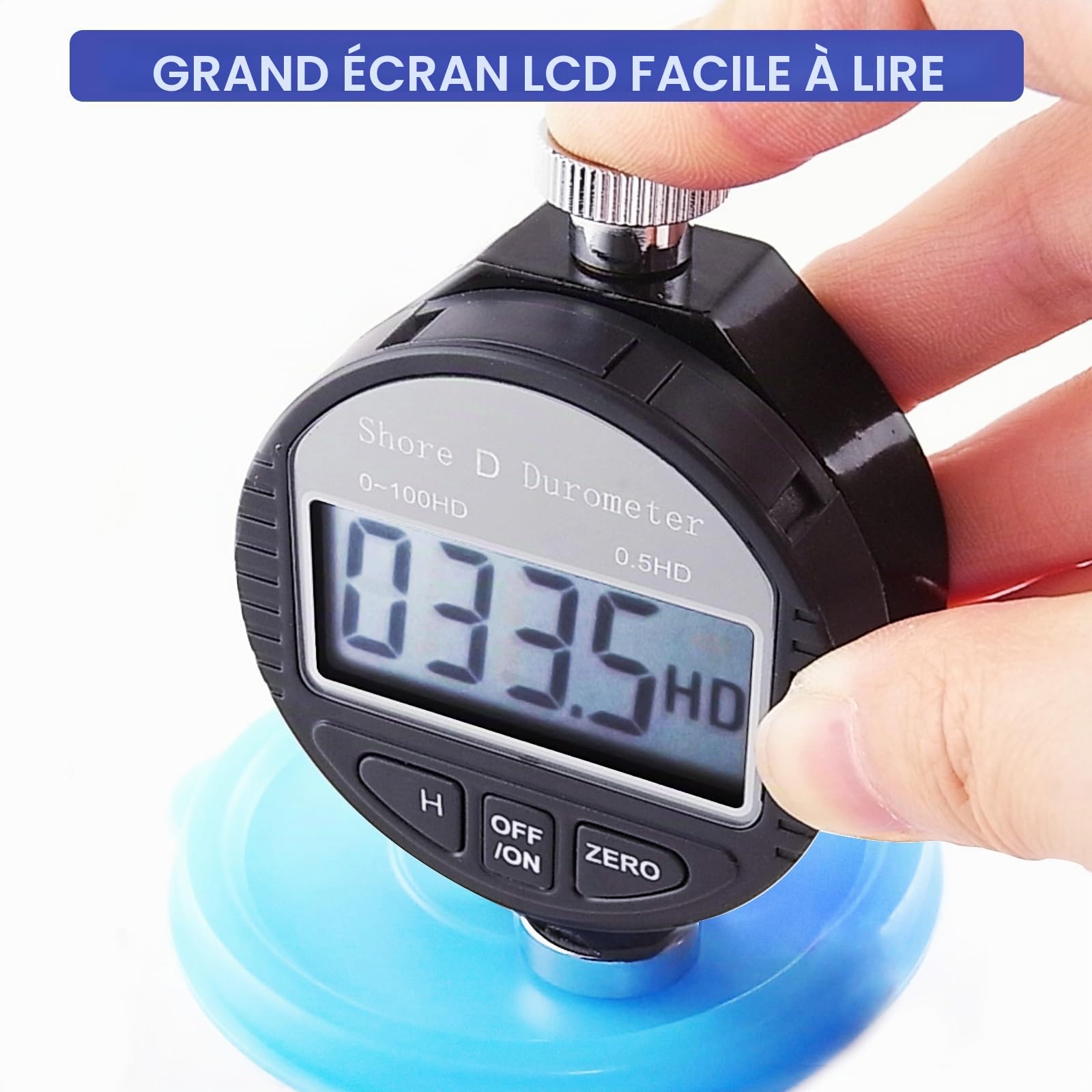 Duromètre Numérique Portable 0-100HD Shore D Pour Duromètre De Dureté Shore D Pour Caoutchouc, Pneu, Plastique, Plastique Thermique, Revêtement De Sol, Boule De Bowling