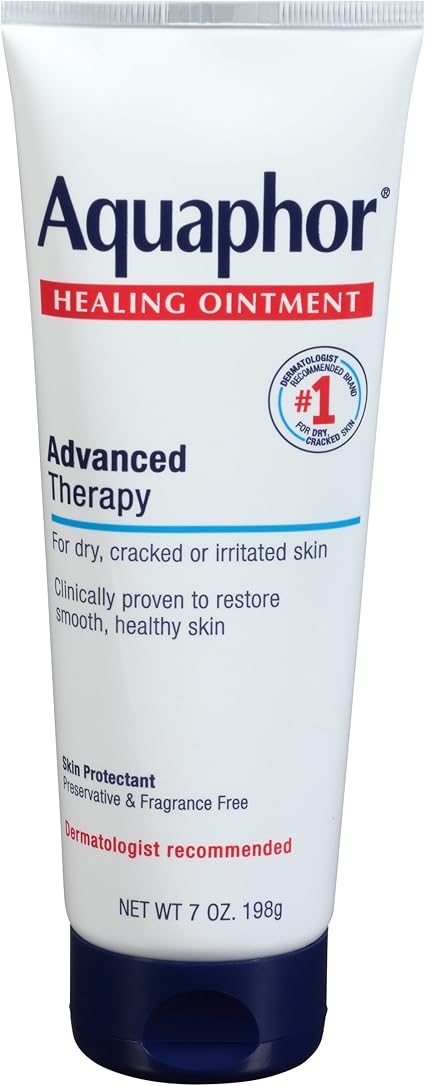 Aquaphor Healing Ointment - Dry Skin Moisturizer - Hands, Heels, Elbows, Lips