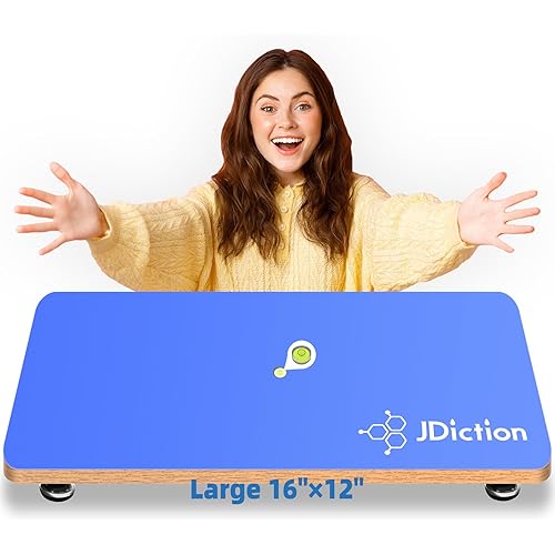 Resin Leveling Table for Epoxy - 16''x 12'' Resin Leveling Board Nonstick Surface, Adjustable Height & Angle Feet, Multipurpose No Installation Required Board for Crafting & Art