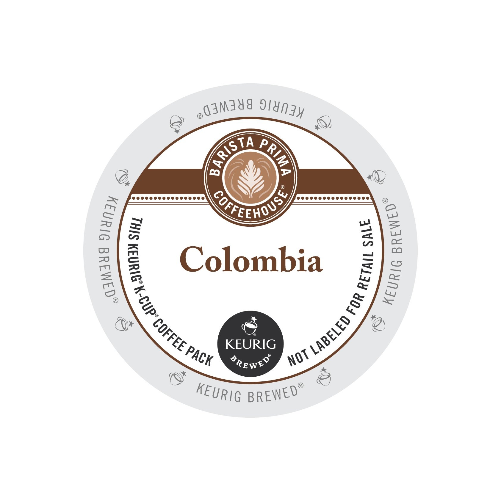 Barista Prima Coffeehouse Coffee, Keurig K-Cups, Colombia, 72 Count