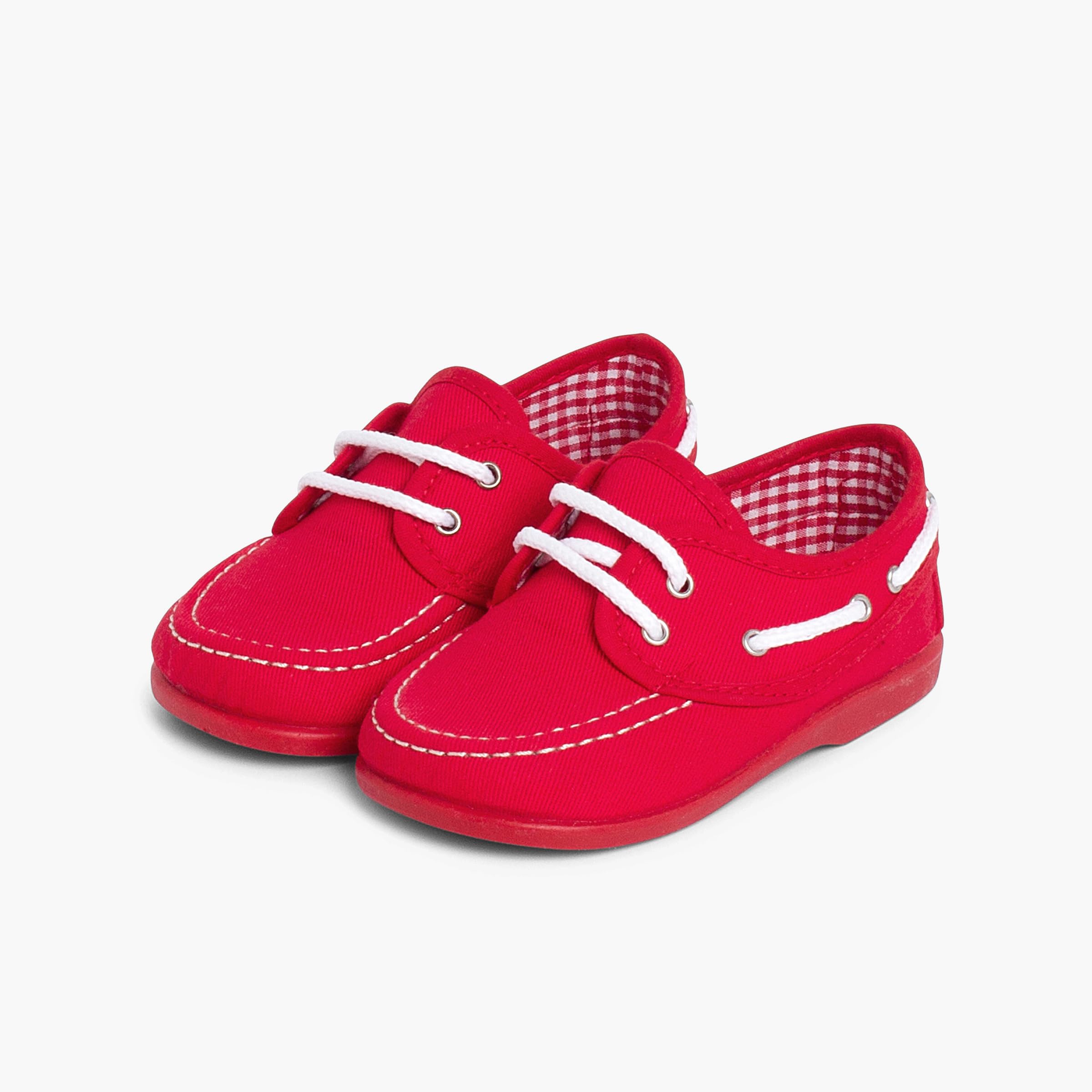 Pisamonas Náuticos Tela Cordones Niño