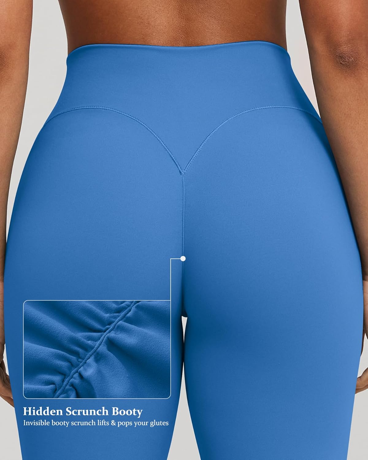 GYM RAINBOW Womens Airingbrez Hidden Scrunch Butt Lifting Leggings Tummy Control No Front Seam High Waisted Workout Leggings - Image 4