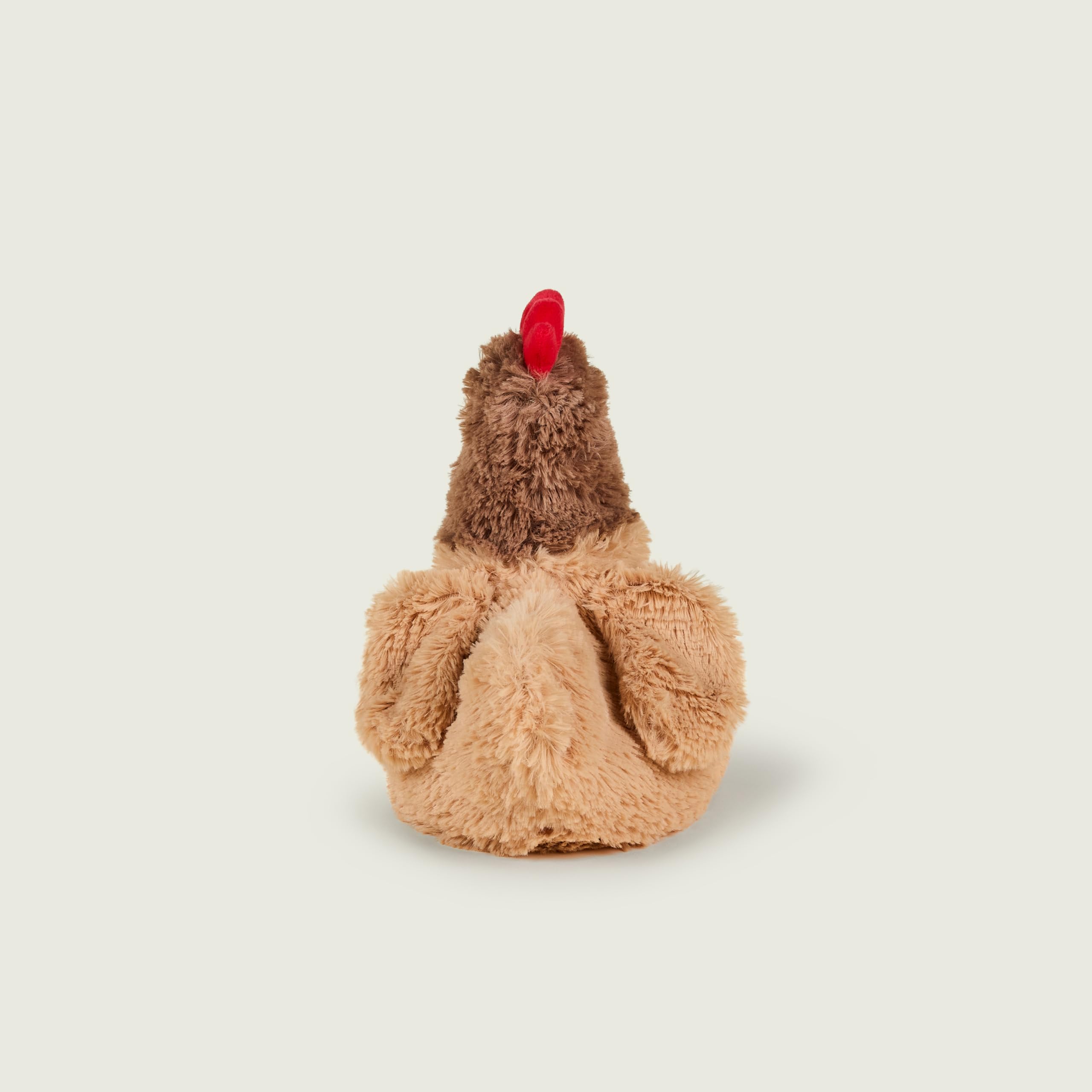 Warmies Braune Henne Plüschtier Große Größe, Vollständig Mikrowellengeeignet und Gewichtetes Kuscheltier für Angst, Im Gefrierschrank kühlen oder in der Mikrowelle erwärmen, Weiches Wärmekissen