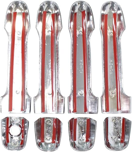 Miniatura 4 de NewYall Cubierta de manija de puerta trasera delantera cromada para Hyundai Elantra 2007-2010 Kia Soul 2011-2013 exterior exterior exterior