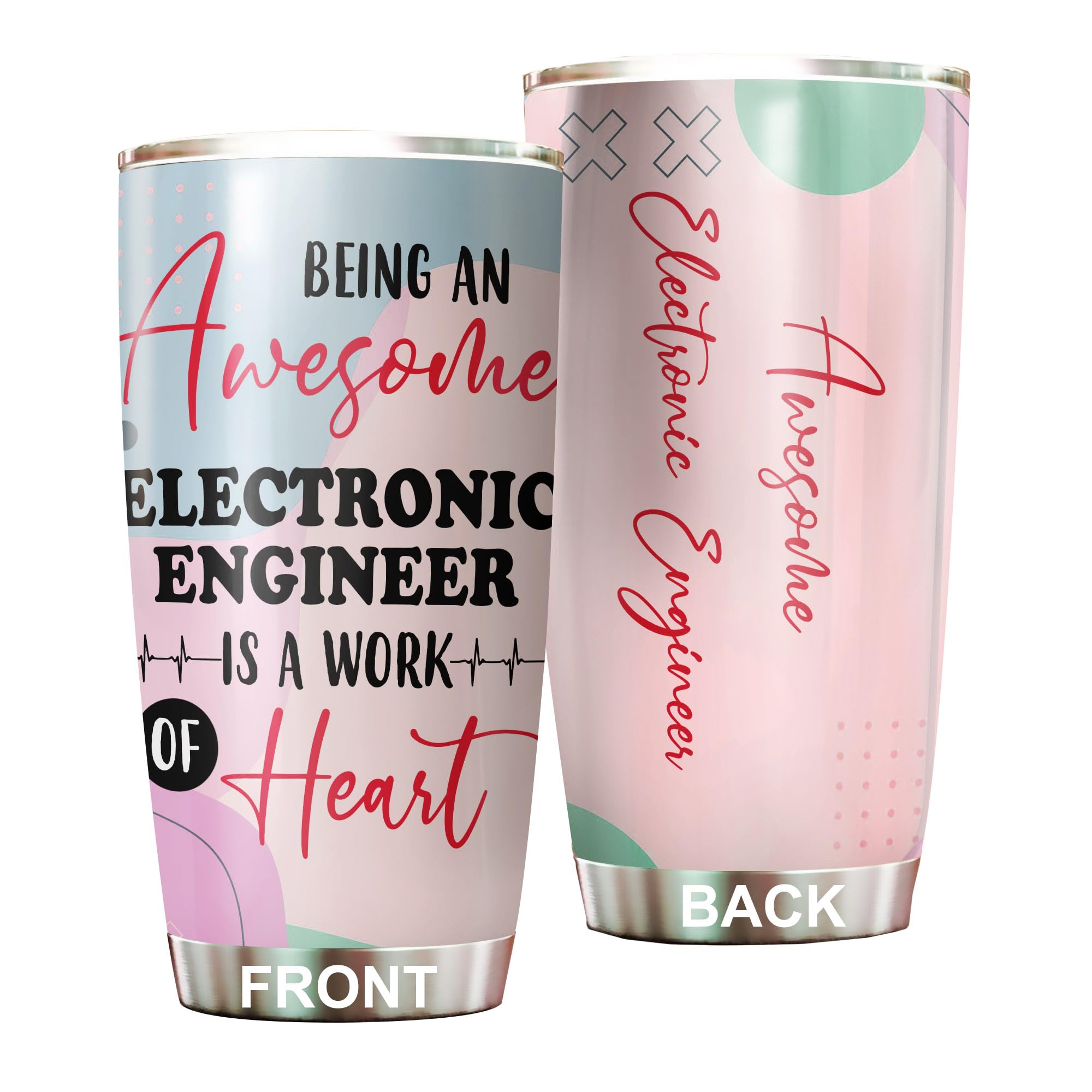 Awesome Electronic Engineer Tumbler Stainless Steel 20oz Funny Electronic Engineer Gifts Bulk For Birthday Christmas Electronic Engineer Gifts