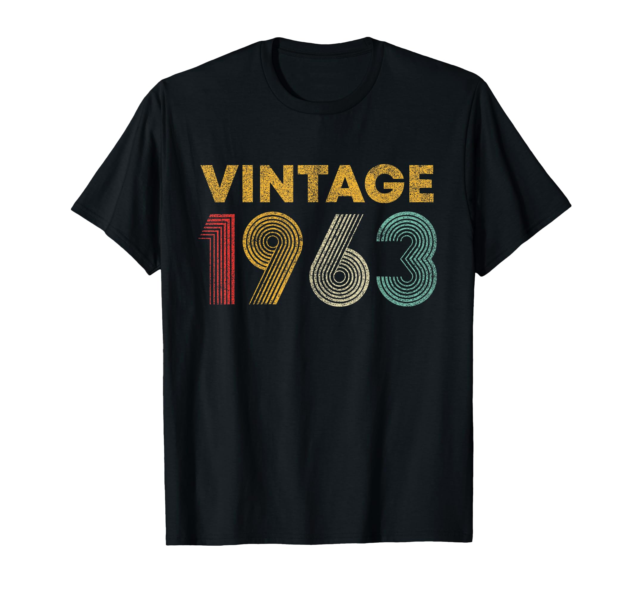 Vintage 1963 63rd Birthday Gift Men Women 63 Years Old T-Shirt