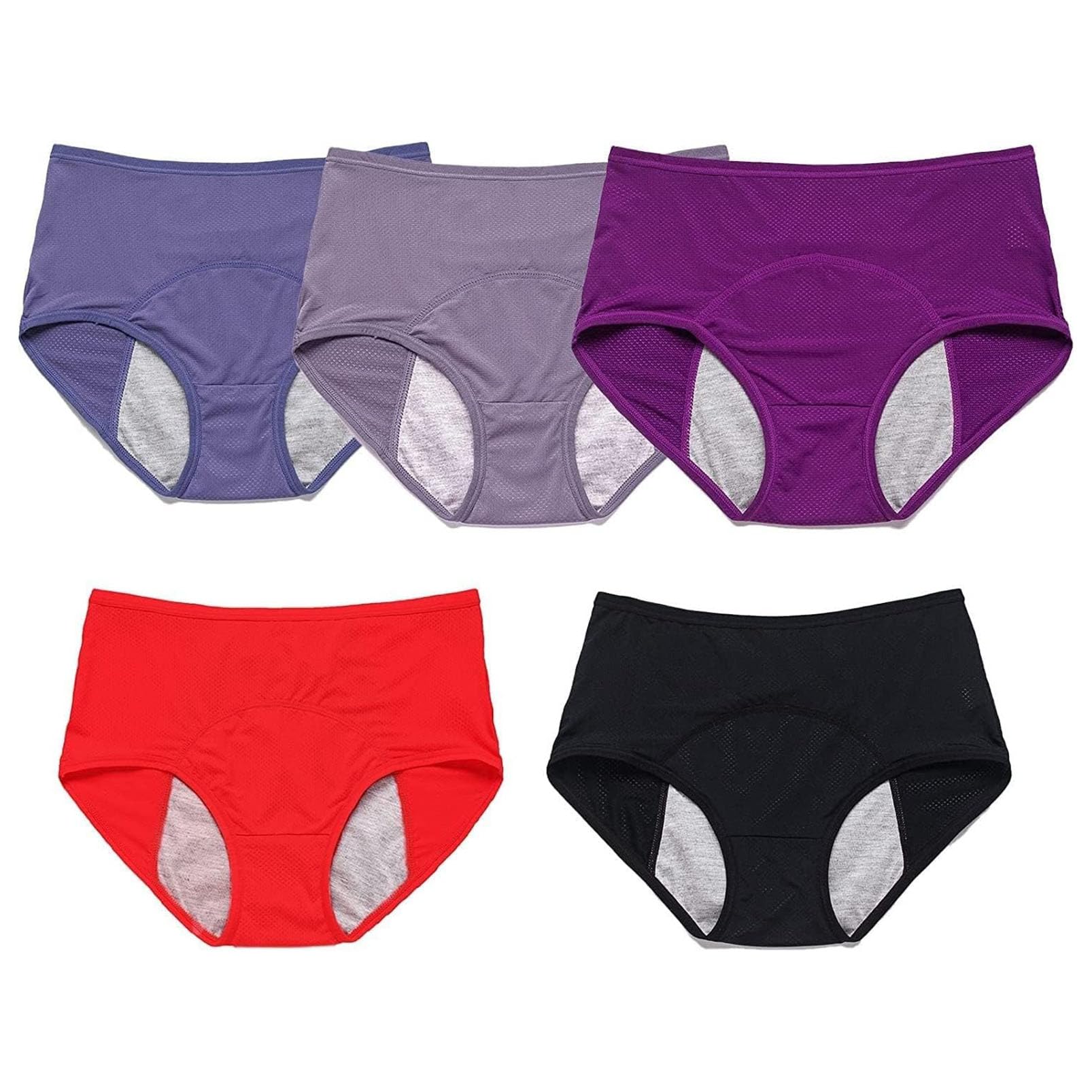 Bragas Menstruales a Prueba de Fugas, Ropa Interior de Incontinencia para Mujer, Bragas Protectoras Menstruales Posparto, Ropa Interior para Incontinencia Lavables y Reutilizables