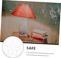 Vista 5 de Angoily 2 juegos de pantalla de hierro, marco redondo resistente para lámparas de techo, diseño elegante, fácil montaje para decoración del hogar