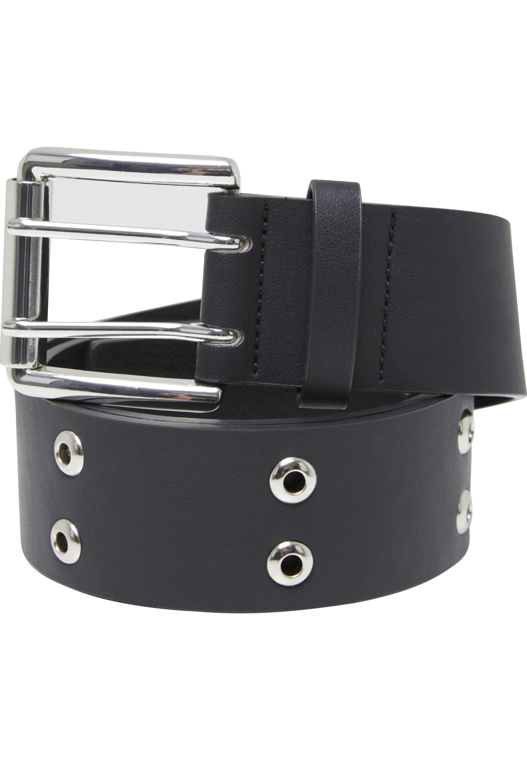 Urban Classics Unisex Noir Belt Double Eyelet