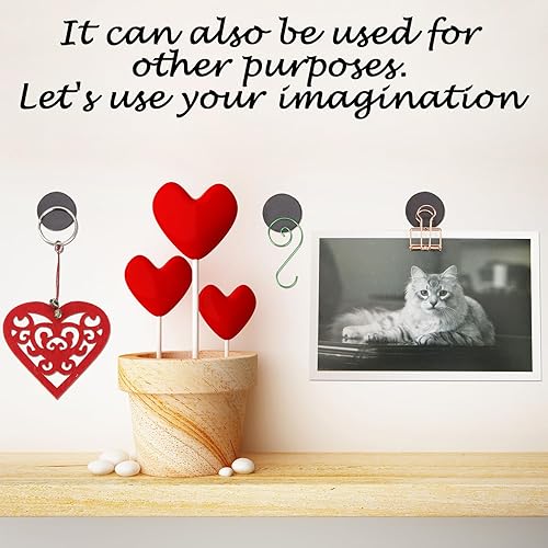 Miniatura 7 de Outus 192 imanes de ferrita de cerámica de vidrio con parte trasera adhesiva, cabujones de vidrio transparente transparente, piedras redondas de