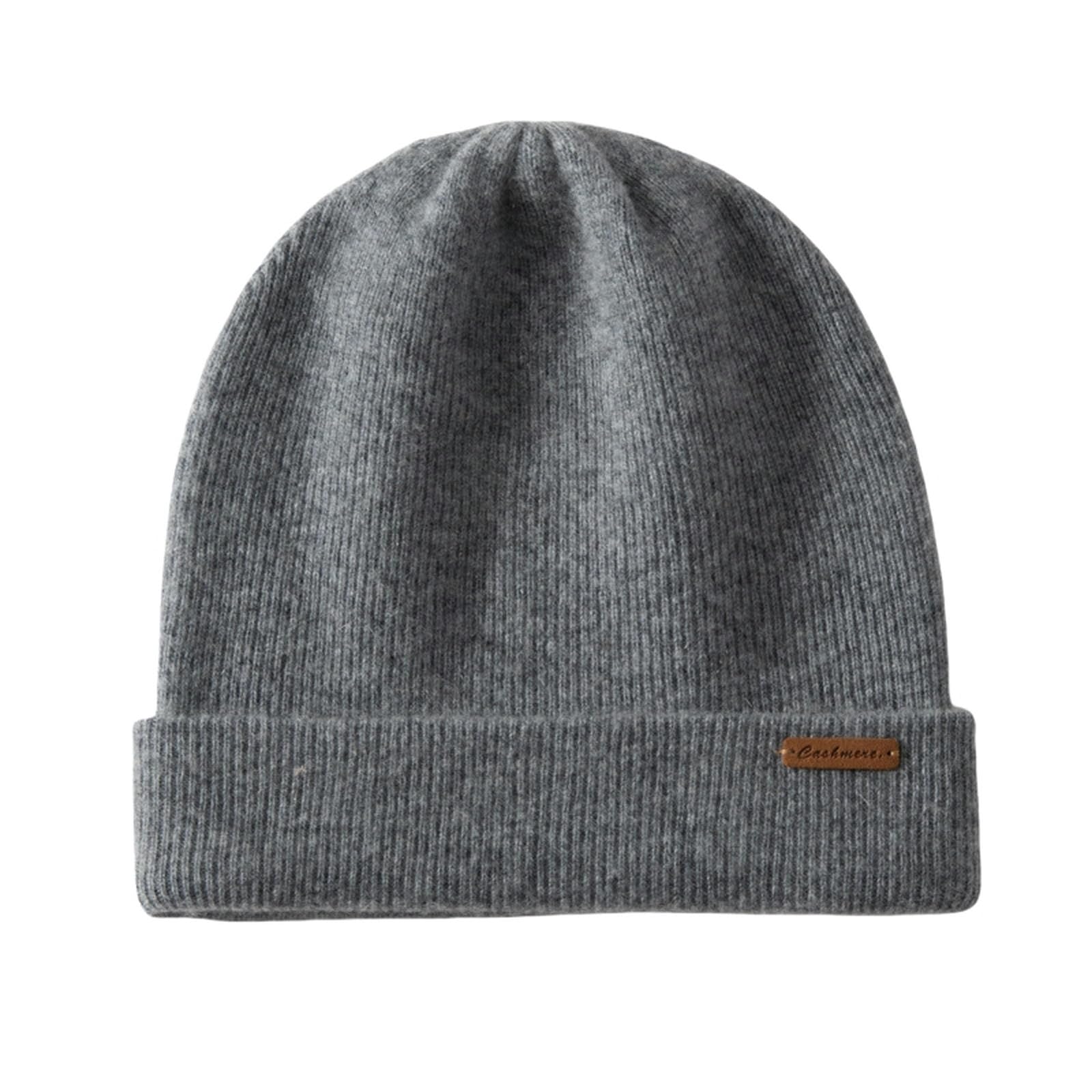 Gorro Invierno Mujer Frijoles Neutros, Sombreros De Punto De Lana Suaves Y Ligeros, Volantes para Mantenerse Calientes Y A Prueba De Viento, Frijoles-Gris-Código Medio
