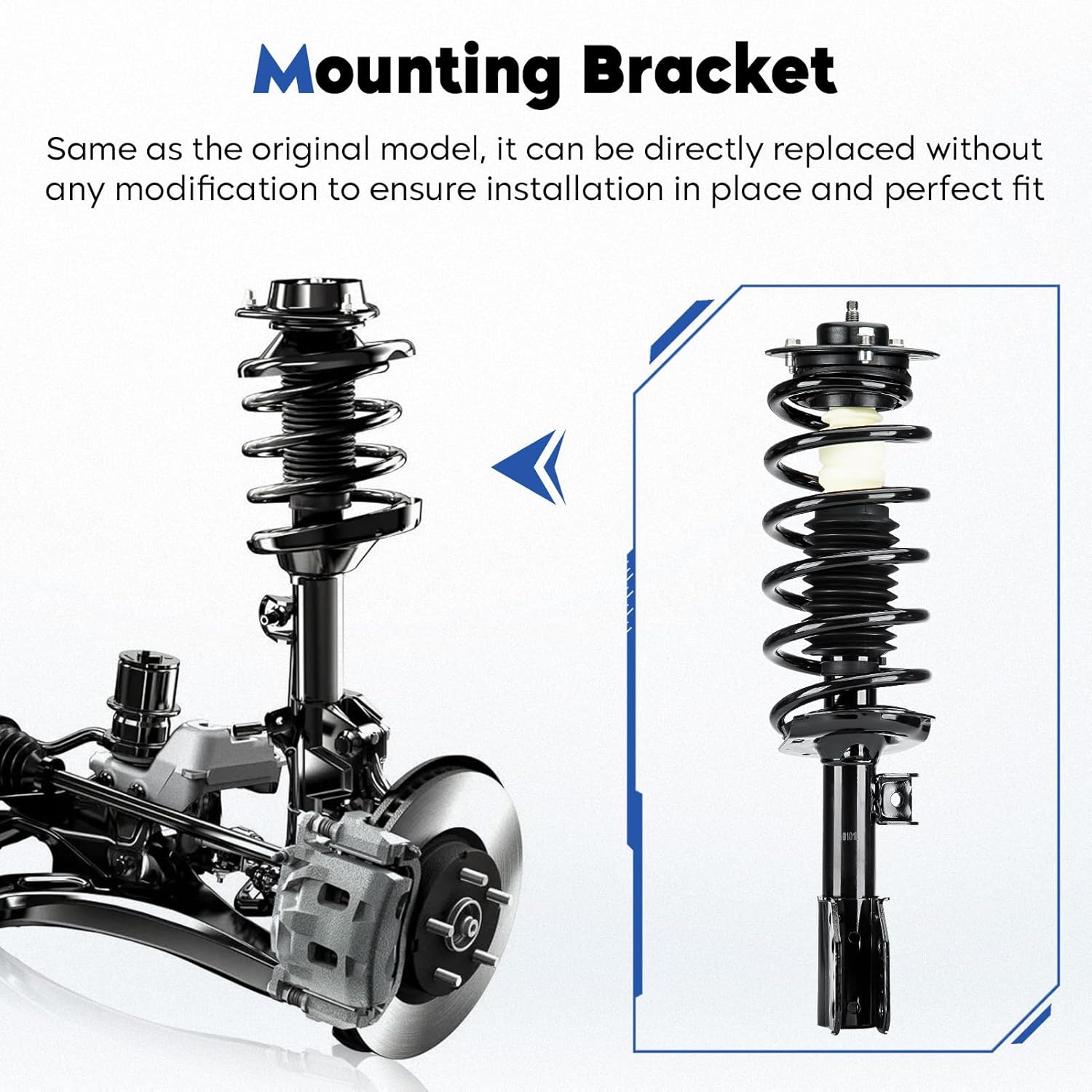 Front Struts Assembly w/Coil Spring Shock Absorber Fit for Chevy Equinox 2005 2006, for Pontiac Torrent 2006, Replace for 172209 172210