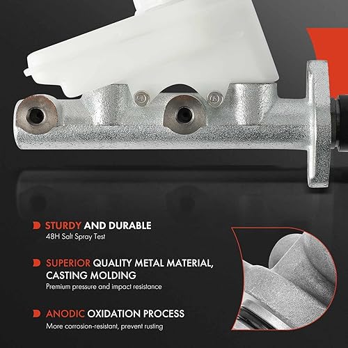 Miniatura 2 de A-Premium Cilindro maestro de freno con depósito y tapa compatible con vehículos Triumph - Spitfire 1976 1977 1978 1979 1980 1.5L - Reemplazar #