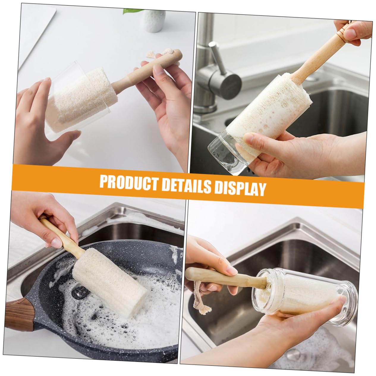 Ciieeo Lot De 5 Brosses À Bouteille Réutilisables Brosses À Vaisselle À Tasse Avec Matériau Doux Pour Un Nettoyage Facile De 3 Pièces X 5