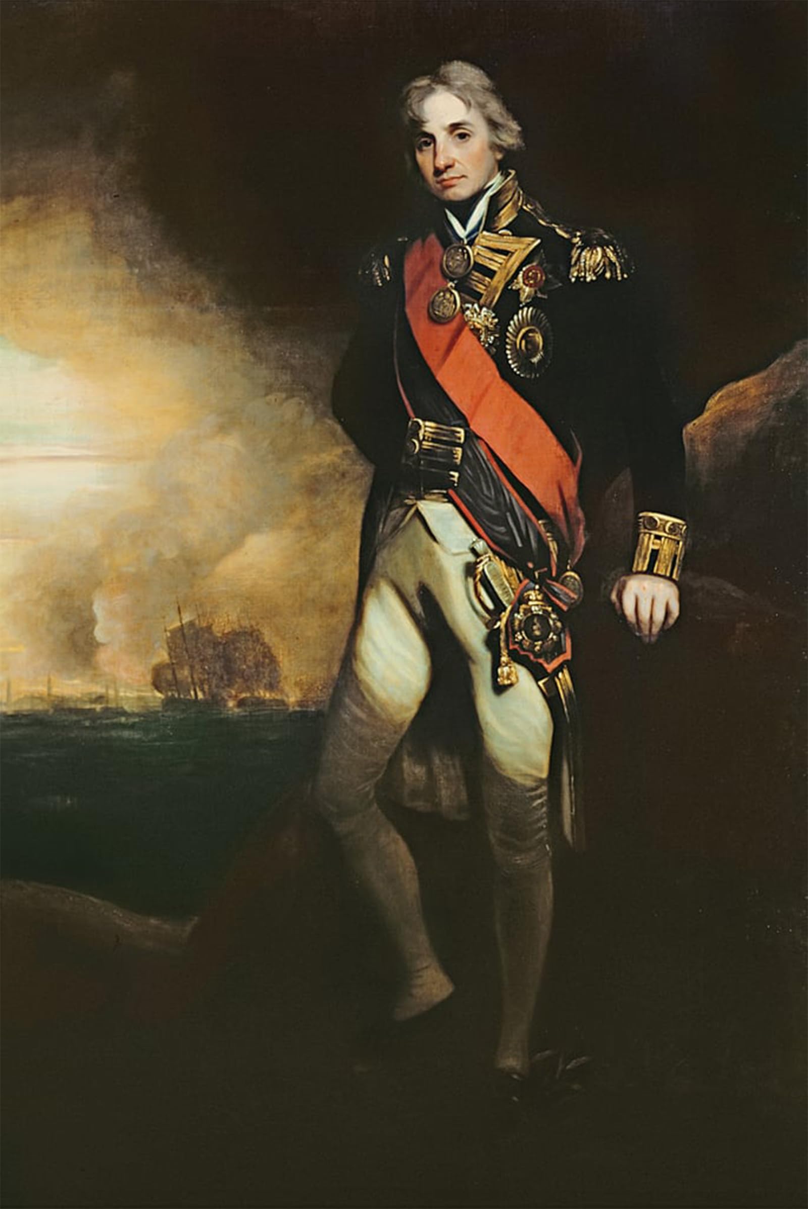 ARTXLXXBN Famous Art Print Poster Vintage Wall Art Horatio Viscount Nelson by Hoppner Canvas Art Poster for Home Decor 60x90cm
