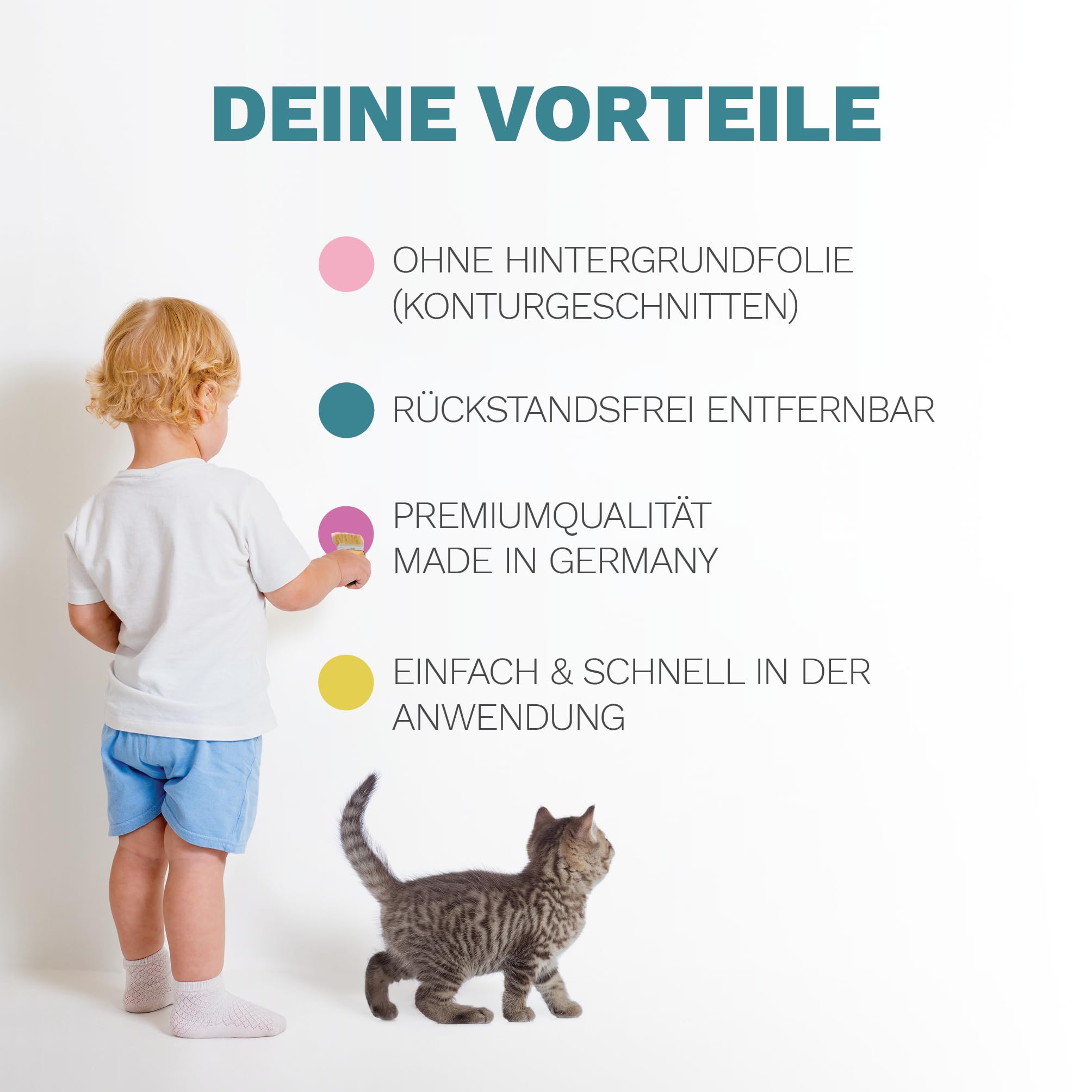 Wandtattoo Kinderzimmer Savanne mit Bäumen Löwe und Vögeln Dekoration Babyzimmer Tiere Natur