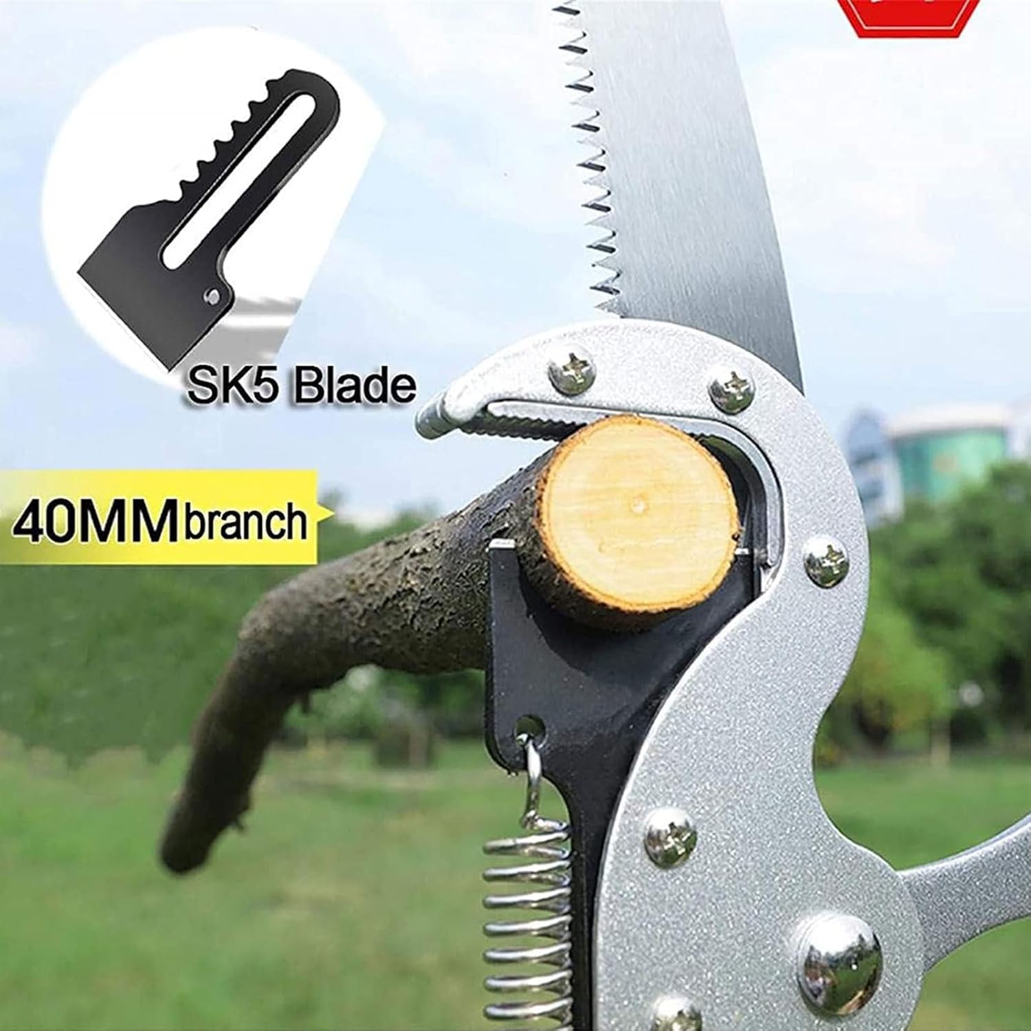 Professional Telescopic Pole Saw, Telescopic Tree Pruner, Height Retractable Pruning Saw, Gardening Tree Saw, Pruning Tool for Tree Branches and Leaves 5.5m