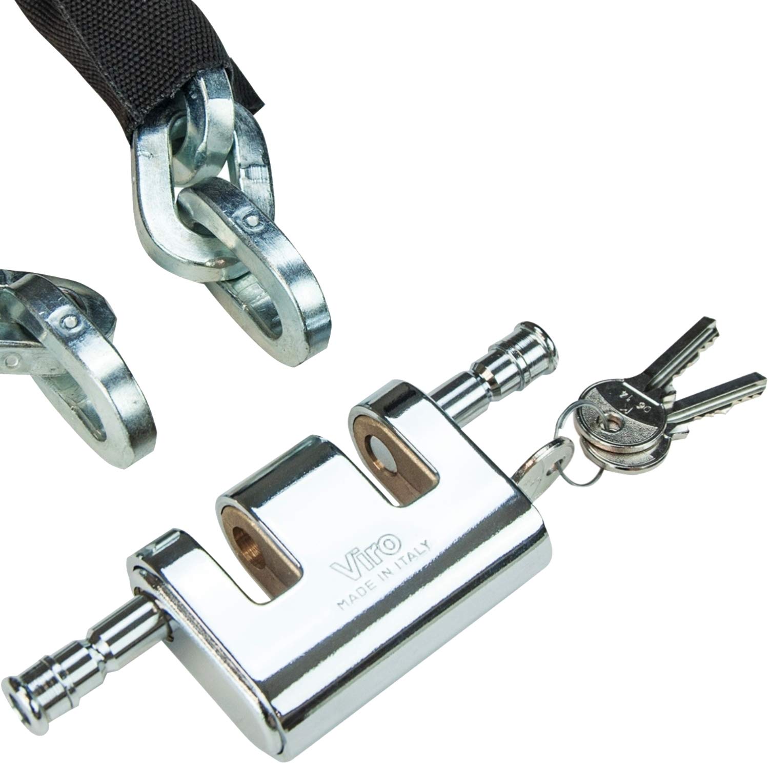 VULCAN Security Chain and Lock Kit Premium CaseHardened 3/8 Inch x