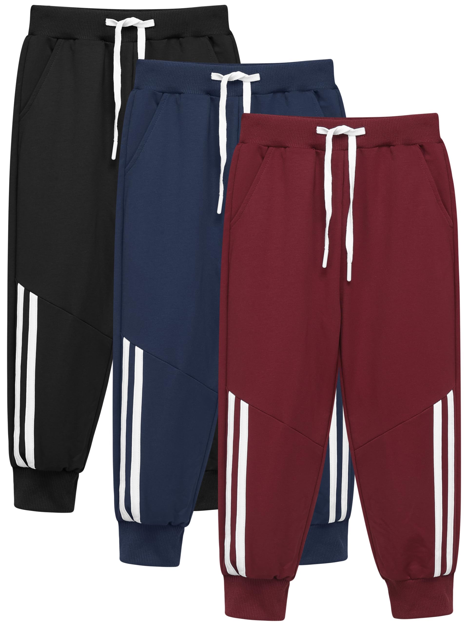 Resinta Boy Joggers Sweatpants Toddler Cotton Pant with Pockets Drawstring