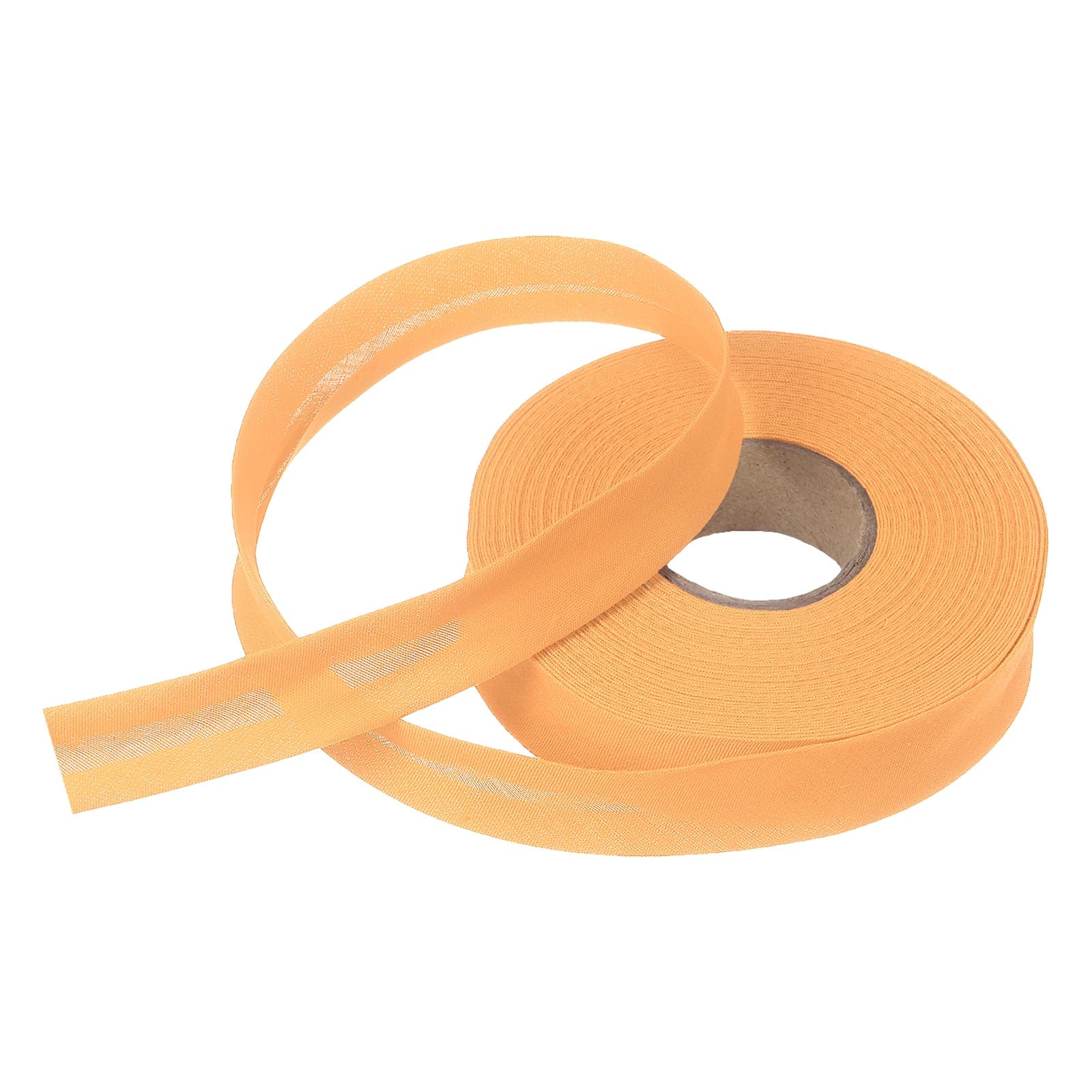 sourcing map 3/4 Inch Single Fold Bias Tape Polyester Continuous Bulk Bias Tape for Sewing,Seaming Quilting Hemming Binding Crafts (Apricot 15 Yards) โ image 1