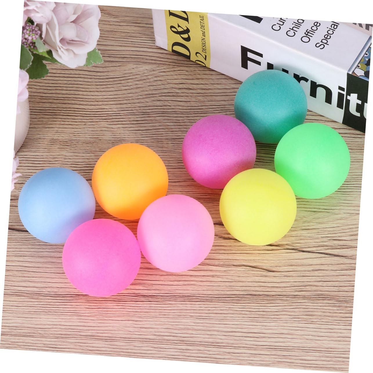 HANABASS Funny Party Pong Balls 50pcs Sports Drawing Balls for Entertainment Games Props