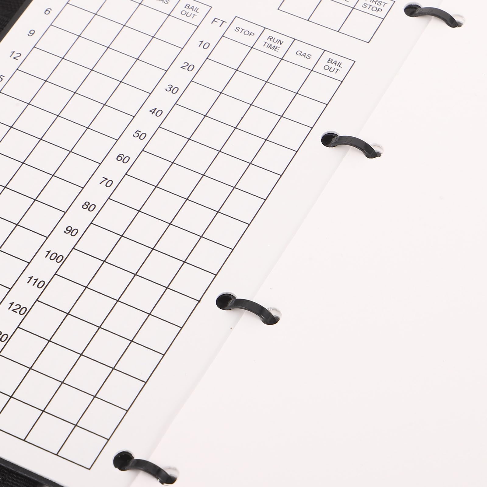 Cabilock Carnet de Plongée Étanche Noir, Format Poche, Rechargeable