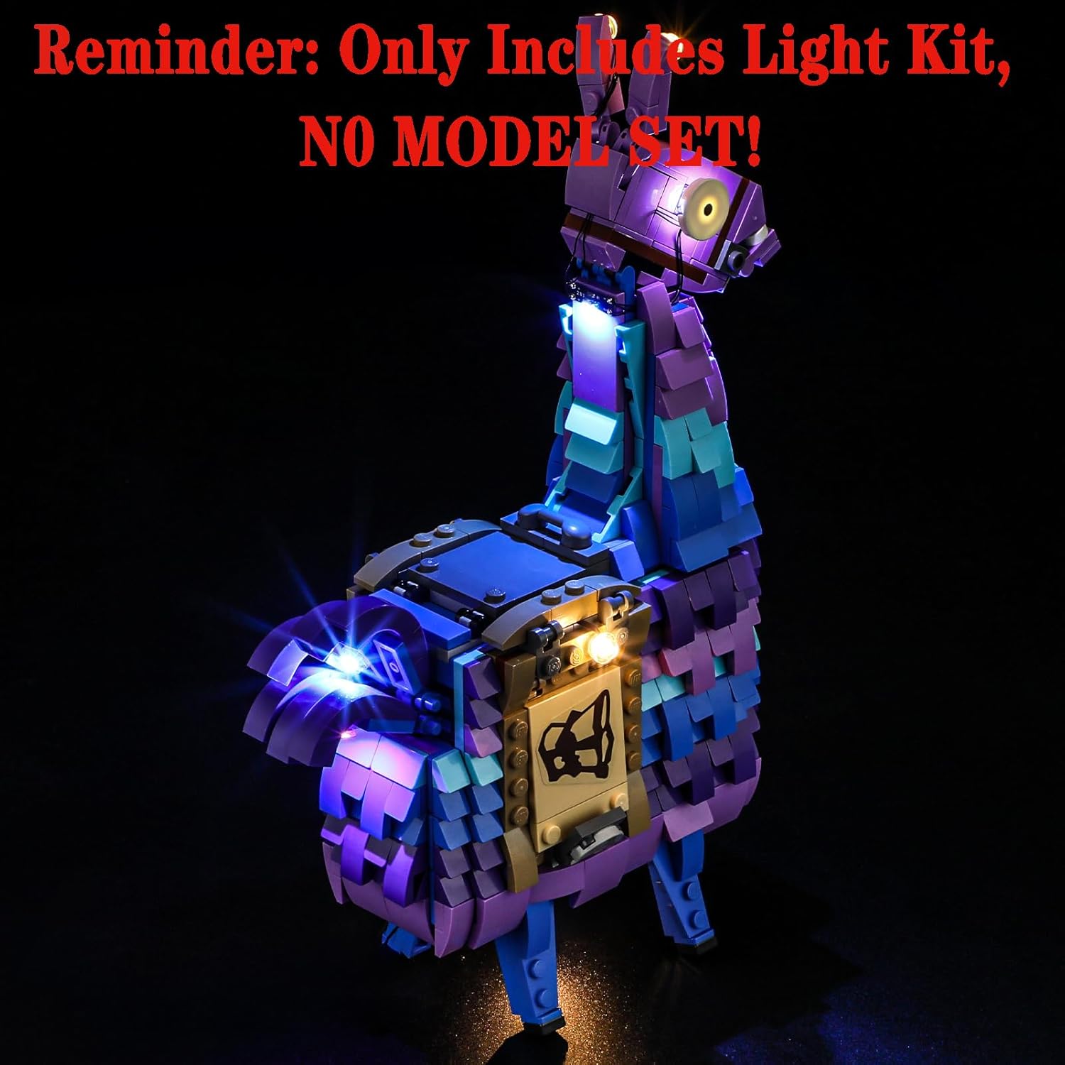 LED Light Set Compatible with Lego Supply Llama Fortnite 77071 Building Blocks Model - Model Set NOT Included
