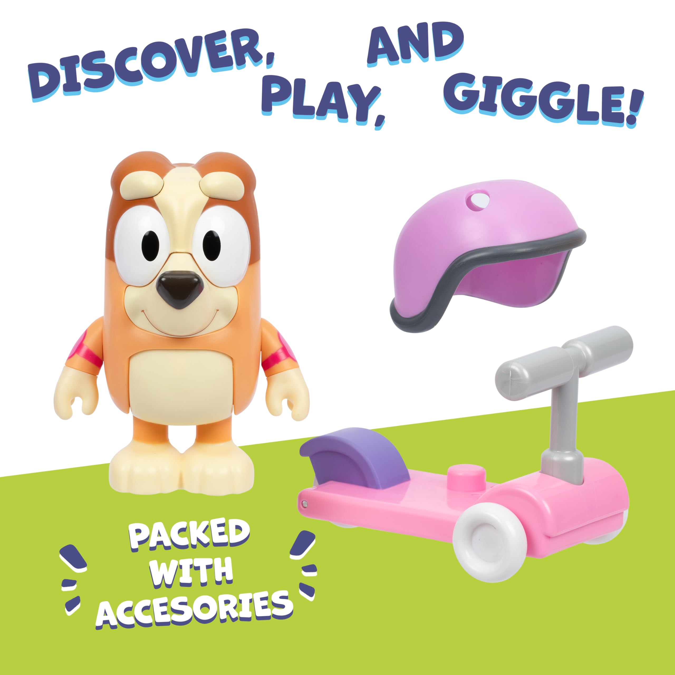 Bluey Chat Mates Bingo with Scooter. Press Bingo's Nose and Hear 10 of Her phrases - Image 3