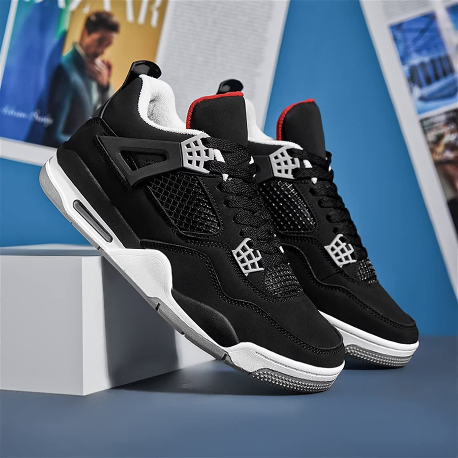 Air 4 Retro Zapatillas de skate clásicas para hombre zapatillas de baloncesto informales para trabajo correr caminar