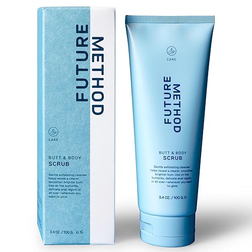 Future Method Exfoliante exfoliante para glúteos y cuerpo, (3.04 onzas), sin sulfato, exfoliante de glúteos y glúteos con suavizantes de piel, polvo