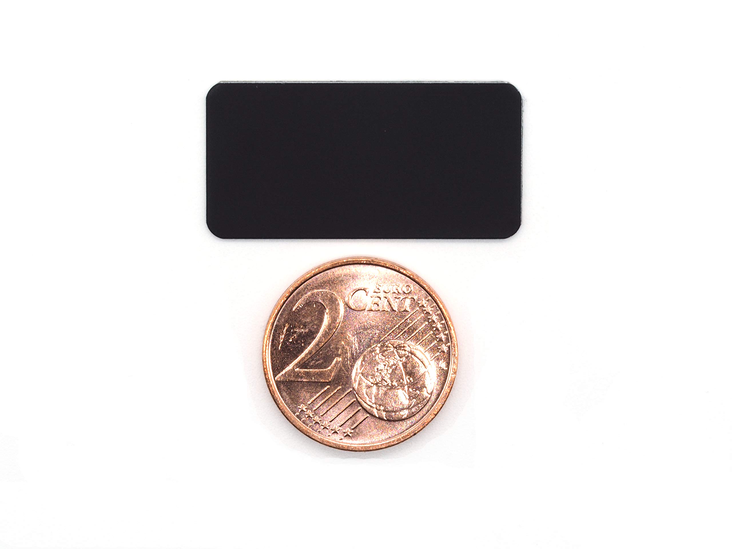 Targhe per droni con eID | nero, autoadesive, set da 2 pezzi, 20 x 10 mm e 30 x 15 mm, obbligo di etichettatura