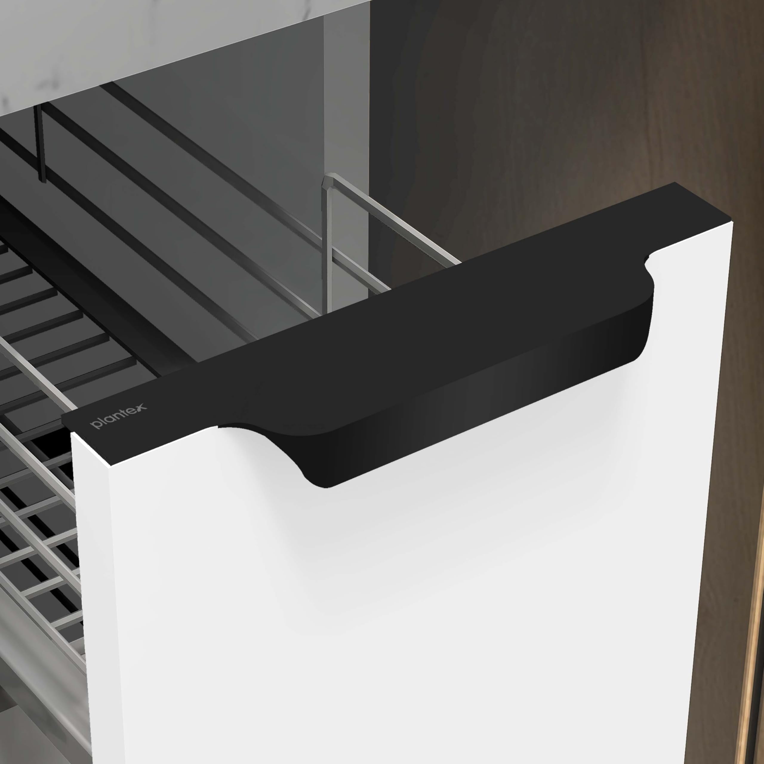 Plantex Profile Handle for Kitchen Cabinet/8 Inch Aluminium Drawer Profile Handle/Wardrobe Pull Handle for Home/Office/Hotel - Pack of 5 (Black) — Amazon image 14