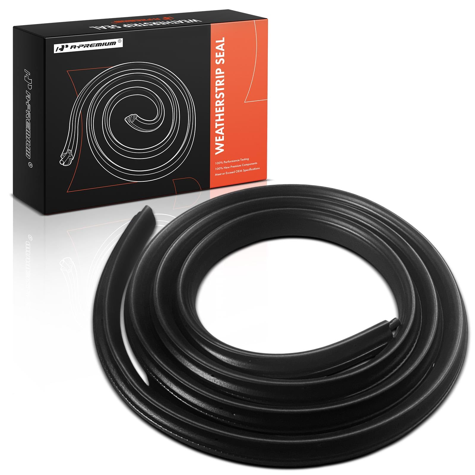 A-Premium Rear Left or Right Car Door Weather Stripping Seal Strip Compatible with Chevrolet Tahoe & GMC Yukon & Cadillac Escalade, 2007-2014