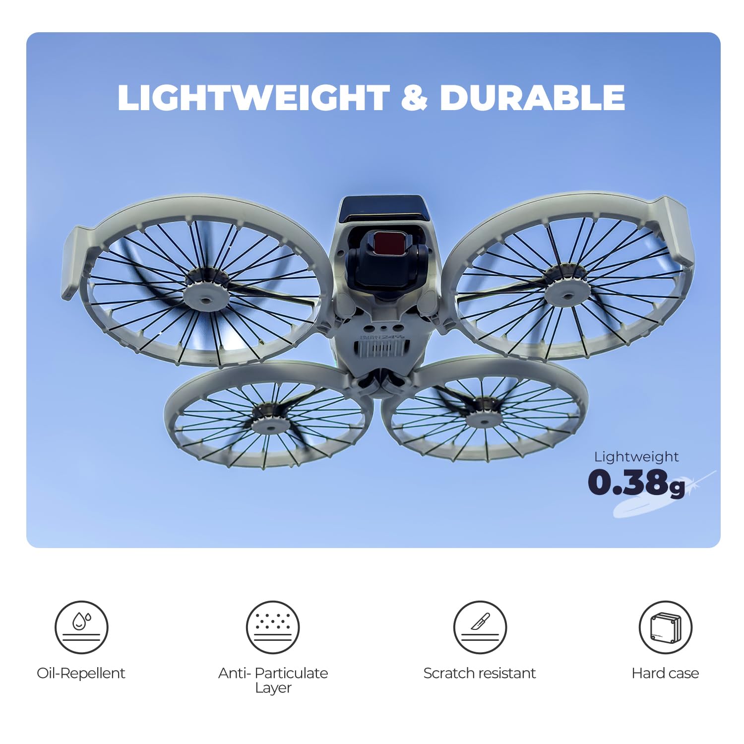 Freewell Bright Day Kit de Filtre UV pour Drone DJI Lito X1/Flip ND8/PL, ND16/PL, ND32/PL, ND64/PL, ND1000, contrôle de la lumière et réduction de l'éblouissement