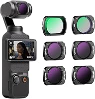 Vista 20 de NEEWER HD CPL ND16 ND64 ND256 Kit de Filtros Compatible con DJI OSMO Pocket 3 Creator Combo Accesorios Cámara de Acción Magnética Filtro de Densidad