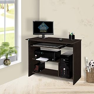 DELITE KOM Melanza Engineered Wood Computer Desk (Straight, Finish Color - Flowery Wenge, Knock Down) (45.4x89.6x75) Price In India