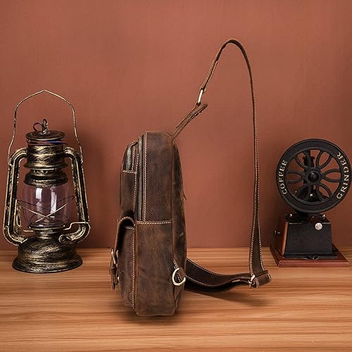 Miniatura 4 de Le'aokuu Al aire libre Casual Viaje Senderismo Crossbody Pecho Sling Bag Rig Una Correa De Hombro Bolso Mochila 1315