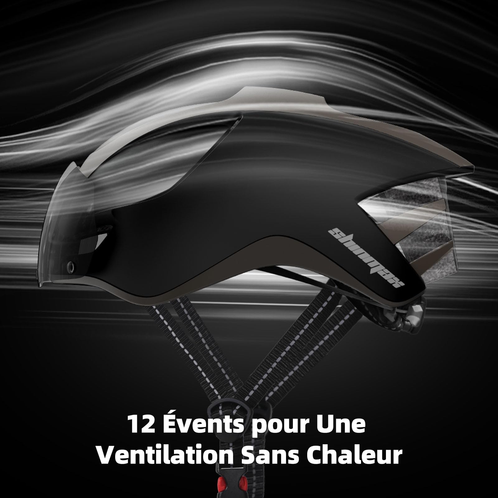 Shinmax Casque de vélo avec visière amovible Cyclisme Sport léger Homme Femme Protection sécurité routière