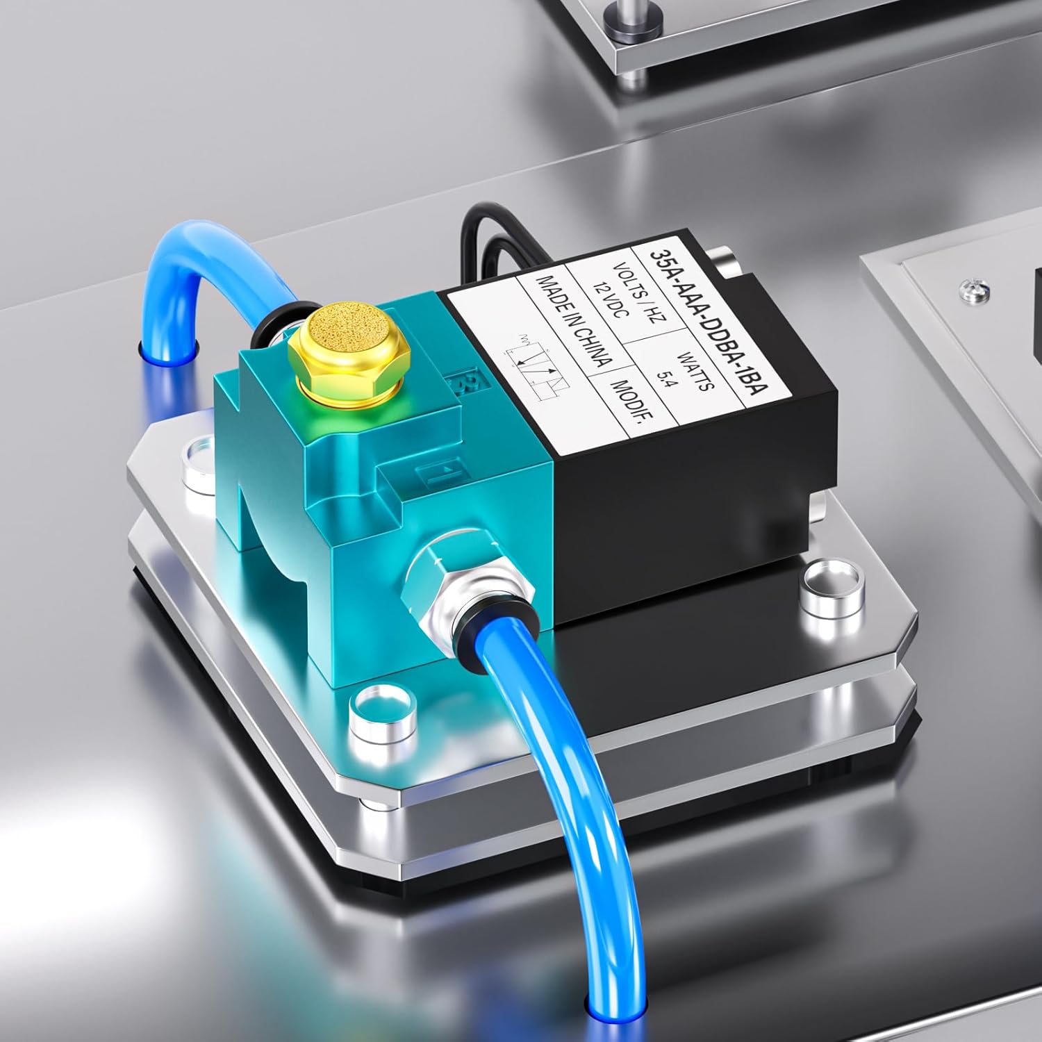 TAILONZ PNEUMATIC 2 Way 3 Port Mac Valve, DC12V, 5.4W, 1/8”NPT Electronic Booster Control Solenoid Valve High-Frequency Solenoid valve35A-ACA-DDAA-1BA
