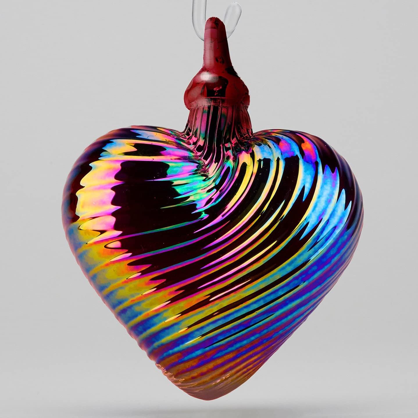 Amazon.com: Glass Eye Studio Birthstone Heart Ornaments (January ...